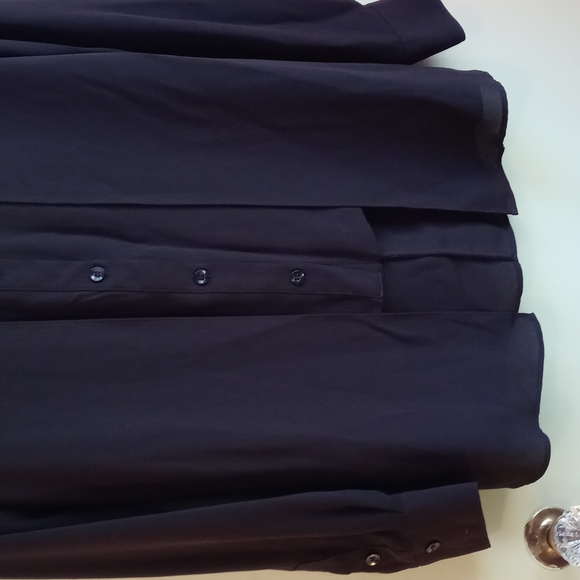 Women's BCBGGeneration XXS black dbl layered button up - Picture 2 of 7